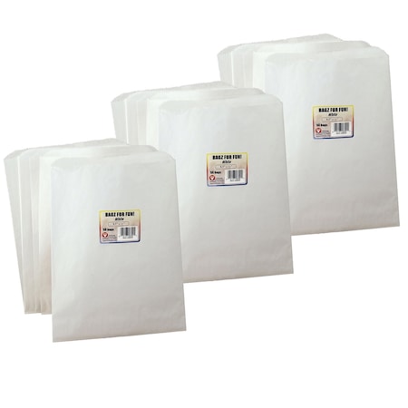 Hygloss Products Pinch Bottom Paper Bags, 8.5 x 11, White, PK150 58550